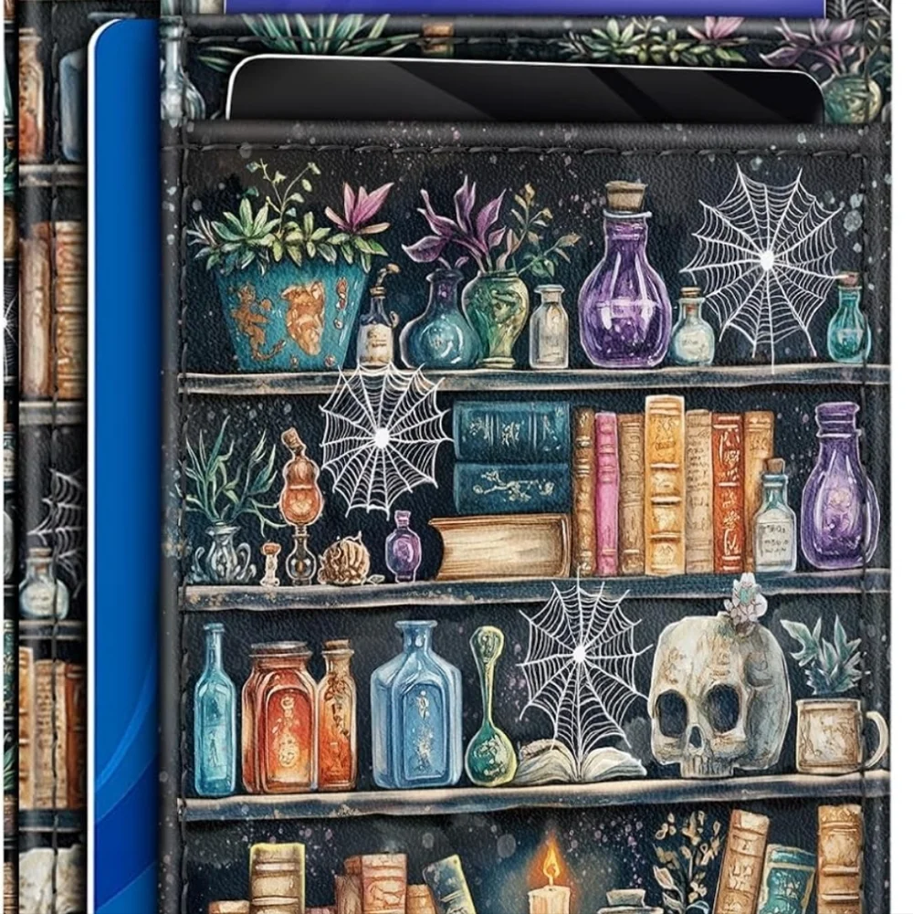 Mystical Bookcase Tablet Case with Card Slots